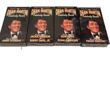 NEW lot of 4 The Dean Martin Celebrity Roasts Bob Hope Ronald Reagan Frank VHS