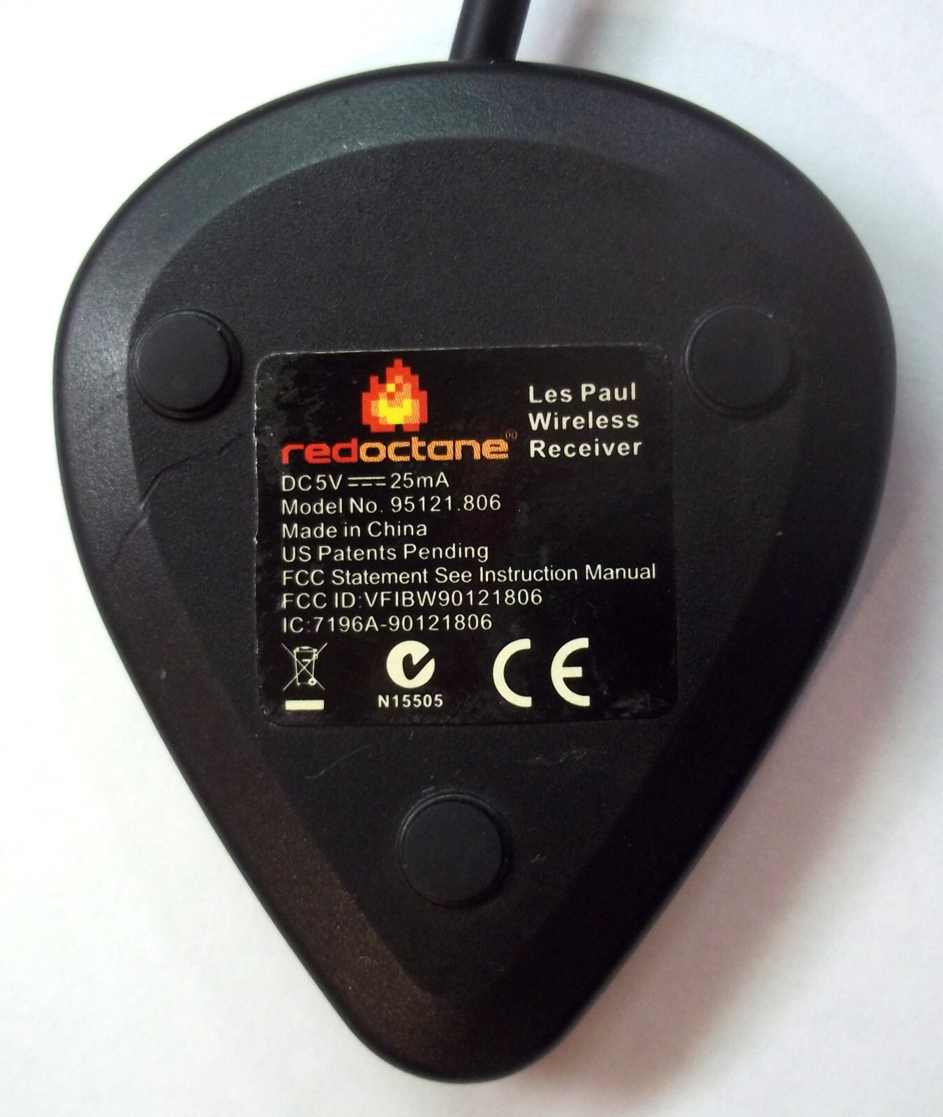 Guitar Hero PS3 Les Paul Wireless Receiver USB Dongle Red Octane Model