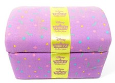 Rare Vintage Purple Disney Princess Jewelry Box with a Few Enameled Pendants