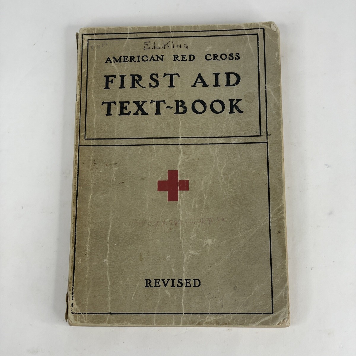 First Aid Textbook 1937 American Red Cross Revised Vintage Health