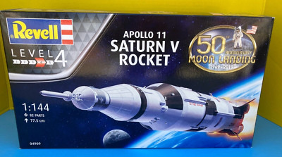 REVELL 1/144 APOLLO 11 SATURN V ROCKET 50TH ANNIVERSAY MOON LANDING ...