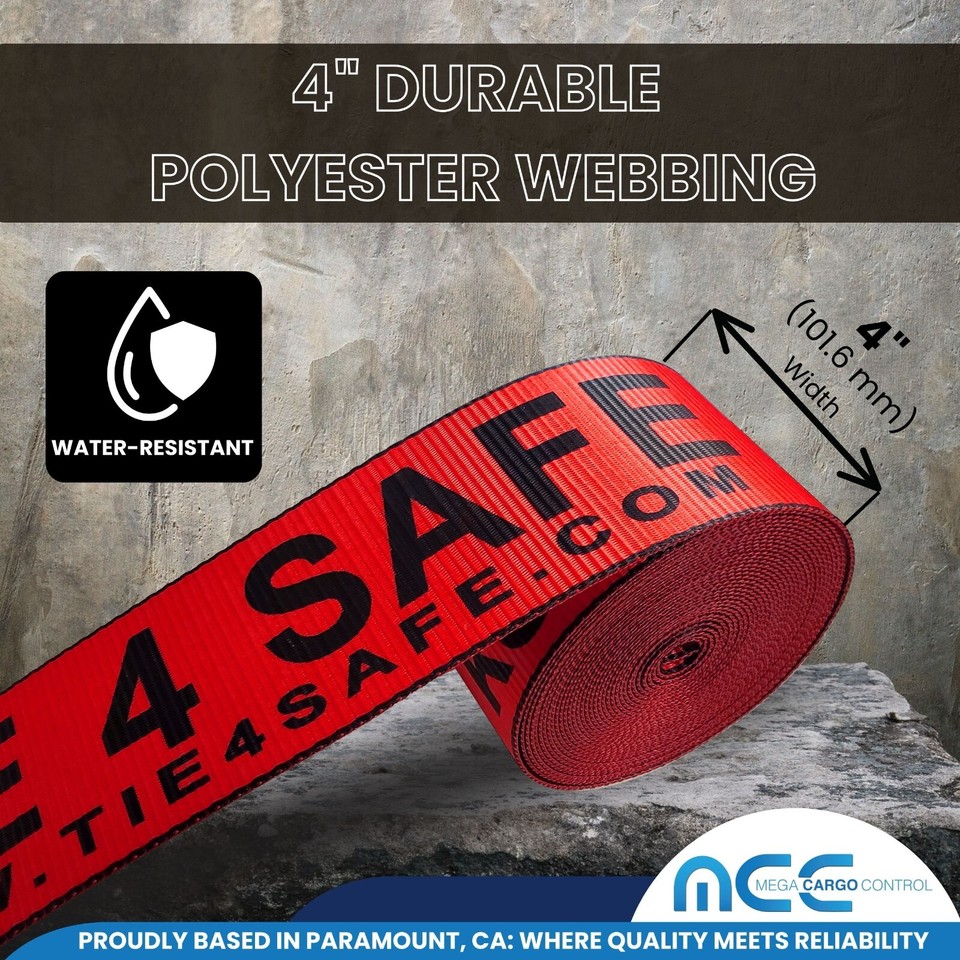 USA 10 Pack Flatbed Truck Tie Down 4 X 30' Winch Strap W/Flat Hook WLL 5400 LBS - Foto 6