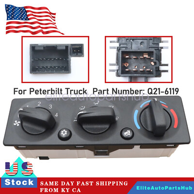 FOR Peterbilt Truck NEW A/C Heater Climate Control Module Panel Switch Q21-6119