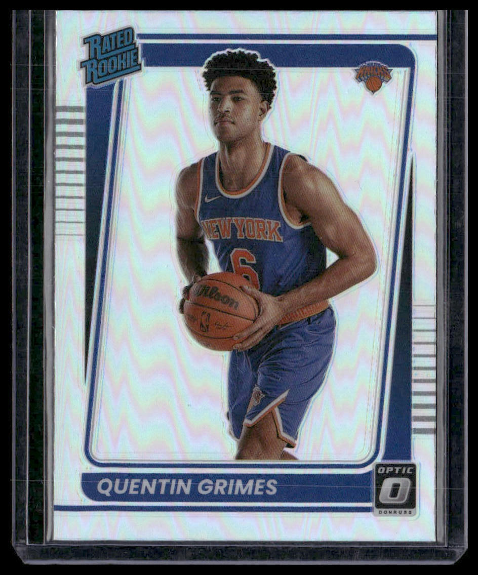 2021-22 Donruss Optic #166 Quentin Grimes Holo Rookie