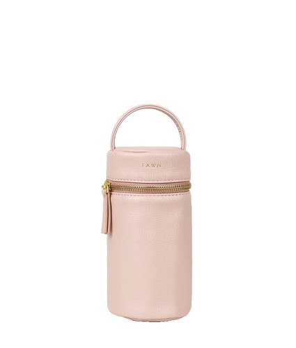 Fawn Diaper Bag Backpack Pebbled Faux Leather Light Blush  display picture 2