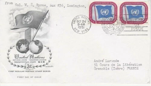 Timbres d'Amérique du nord enveloppes premier jour enveloppe
