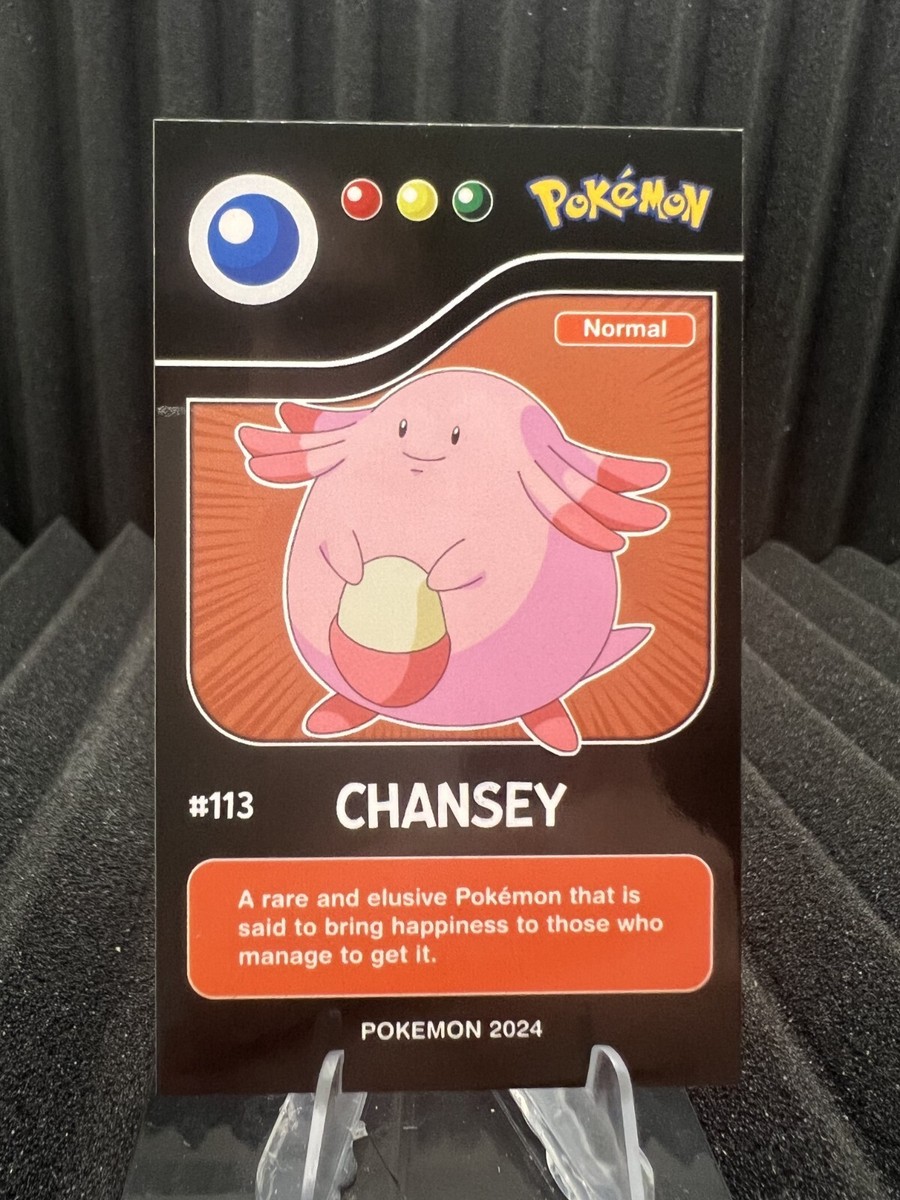 Chansey #113 - Pokedex Black Kanto 2024 - Pokemon Card NM | eBay