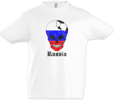 Russia Football Comet Kinder Jungen T-Shirt russische Flagge Fußball Russland