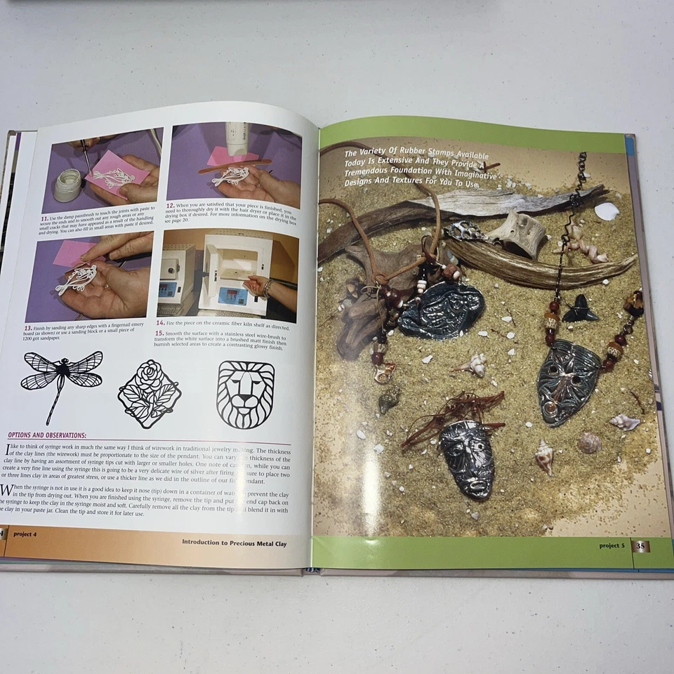 Introduction to Precious Metal Clay by Mary Ann Devos Hardcover - Image 4 of 4