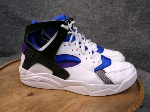 Nike Men's Air Flight Huarache OG 2023 White Varsity Purple FD0183-101 Size 9