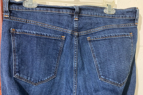 Vecchio jeans blu navy ragazzo taglia 12 usato in ottime condizioni 34" x 27" - Foto 4 di 6