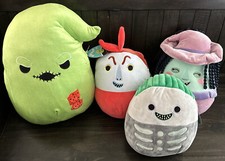 Squishmallow Nightmare Before Christmas 10-12  Lock, Shock  Barrel - Oogie 14  