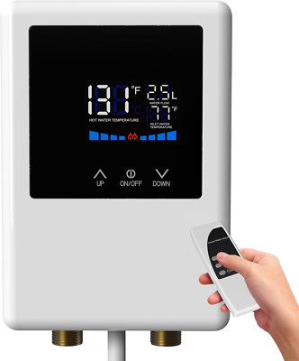 Tankless Water Heater Electric 110 V 5500W, Instant Hot Water Heater under Sink,