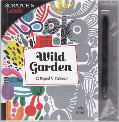 Scratch & Create: Wild Garden 20 original art postcards 9781631593871
