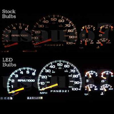 Dash Speedometer Cluster Gauges White Led Light Kit Fits 99-00 Cadillac Escalade