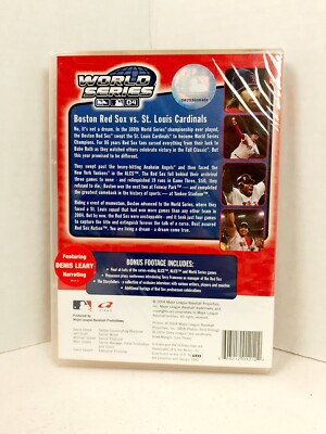 Boston Red Sox 2004 World Series DVD St. Louis Cardinals Baseball