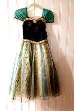Disney Frozen Anna Dress Gown Ball Costume Size 7/8 NWT