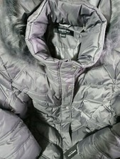 Kenneth Cole Faux-fur-trim Hooded Down Puffer Coat Size 3xl Colors Gray On Gray