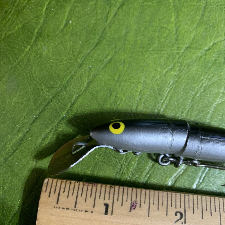 Vintage Bud Stewart JOINTED MINNOW Fishing Lure  Tackle Casting - Image 4 of 4
