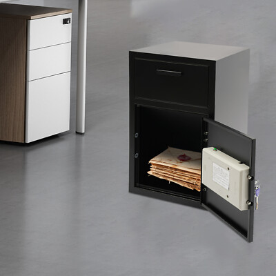 DROP BOX FOR MONEY AND MAIL, DROP SLOT SAFE, FLOOR MOUNT CASH DEPOSITORY SAFE