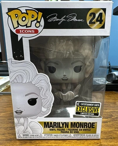 Funko Pop! Icons Marilyn Monroe #24 Exclusive Black And White Dress (B70)