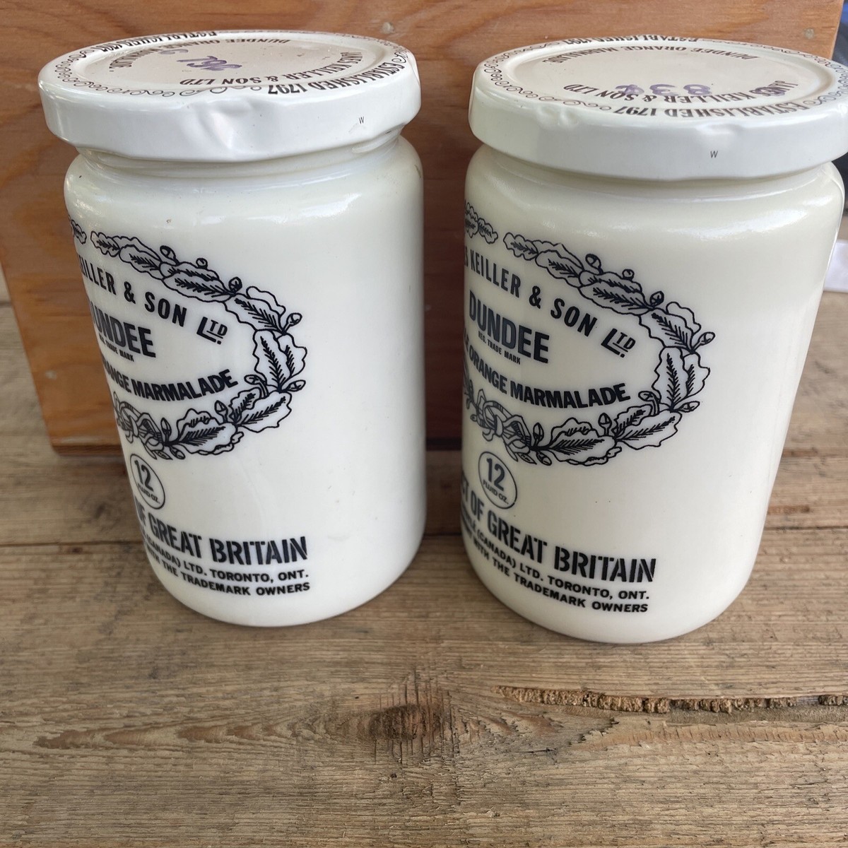 専用　JamesKeiller & Son DundeeMarmaladeJar VTG Glass James Keiller & Son Dundee Orange Marmalade 12 oz. Jar