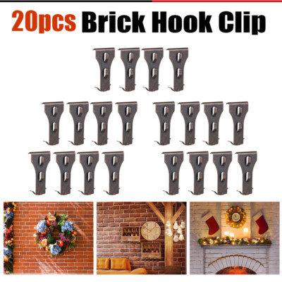 8-20PCS Brick Clips for 60-70mm Brick Hanging Outdoors Wall Decoration S3H1