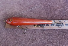 Vintage Large Custom Wooden Topwater Musky / Pike Plug: 8.5"; 4oz- NEW OTHER!!!a
