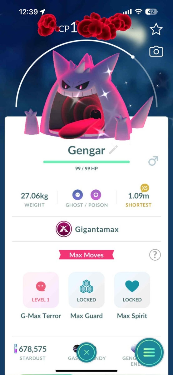 gigantamax gengar pokemon card VMAX 271/264 GX in play. Pokemon 2022 Ash Ketchum Gigantamax