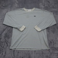 Vans Shirt Womens Large Casual Lightweight Classic Fit Striped Long Sleeve