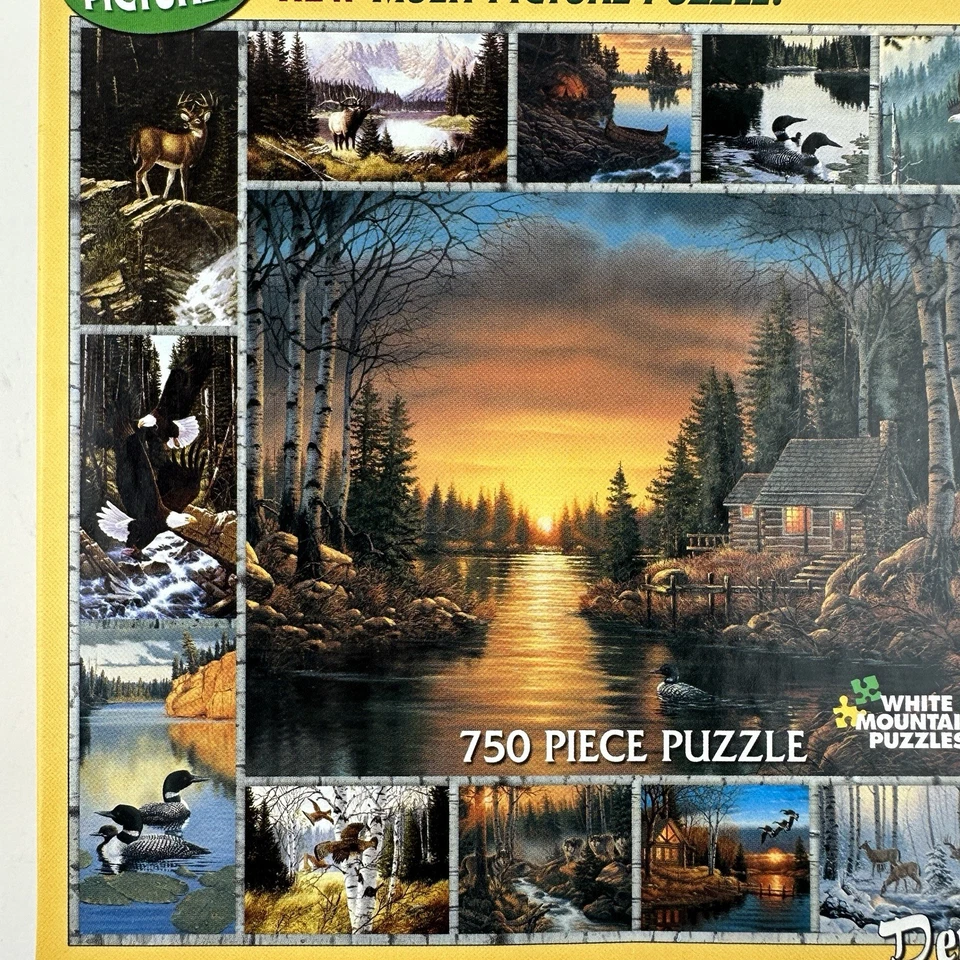 Call of the Wild Muli-Picture Puzzle 750 Piece by White Mountain Puzzles * NEW * - Image 3 of 4