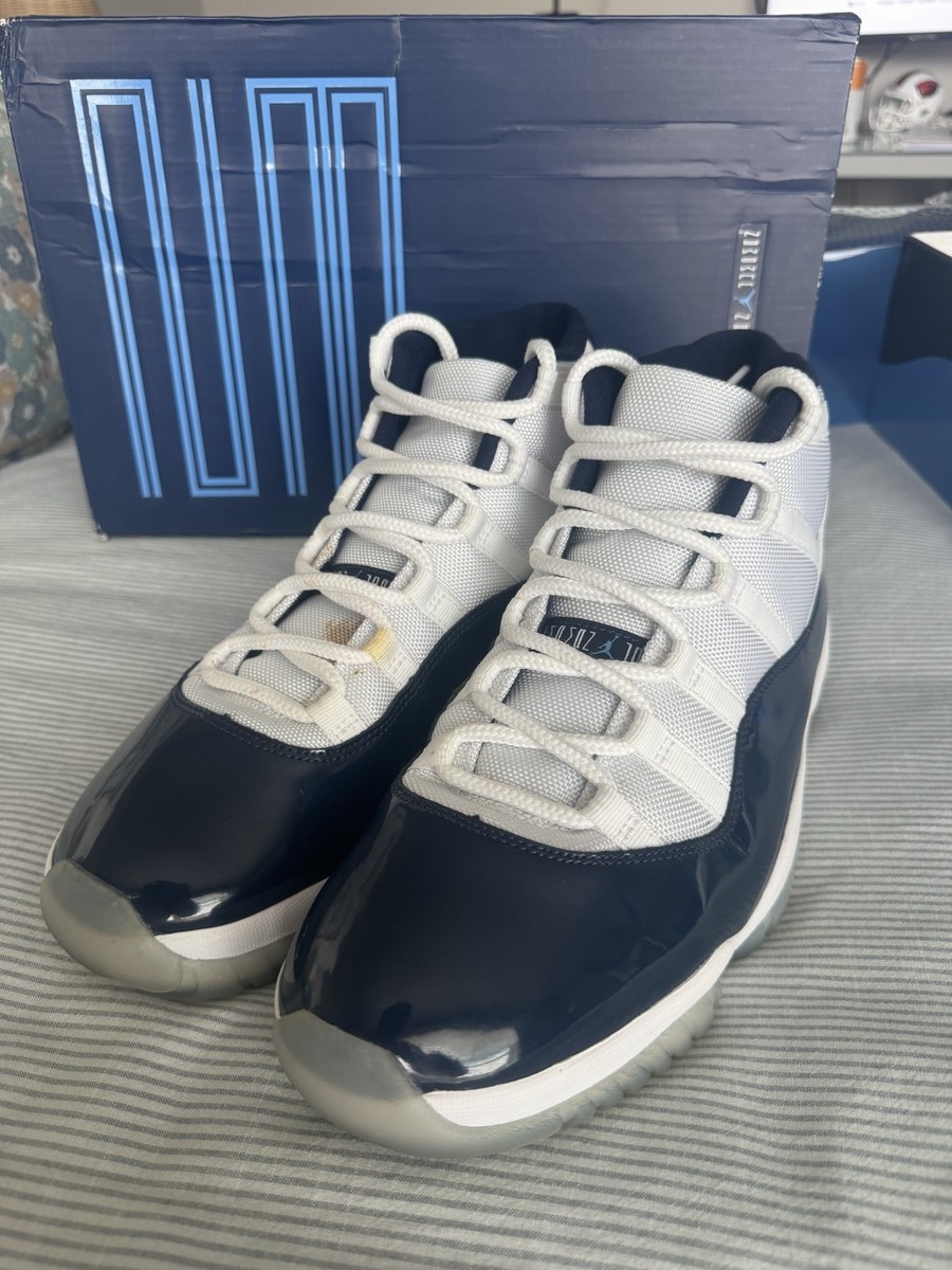 Air Jordan 11 Retro Win Like 82 Size 11.5 White University Blue