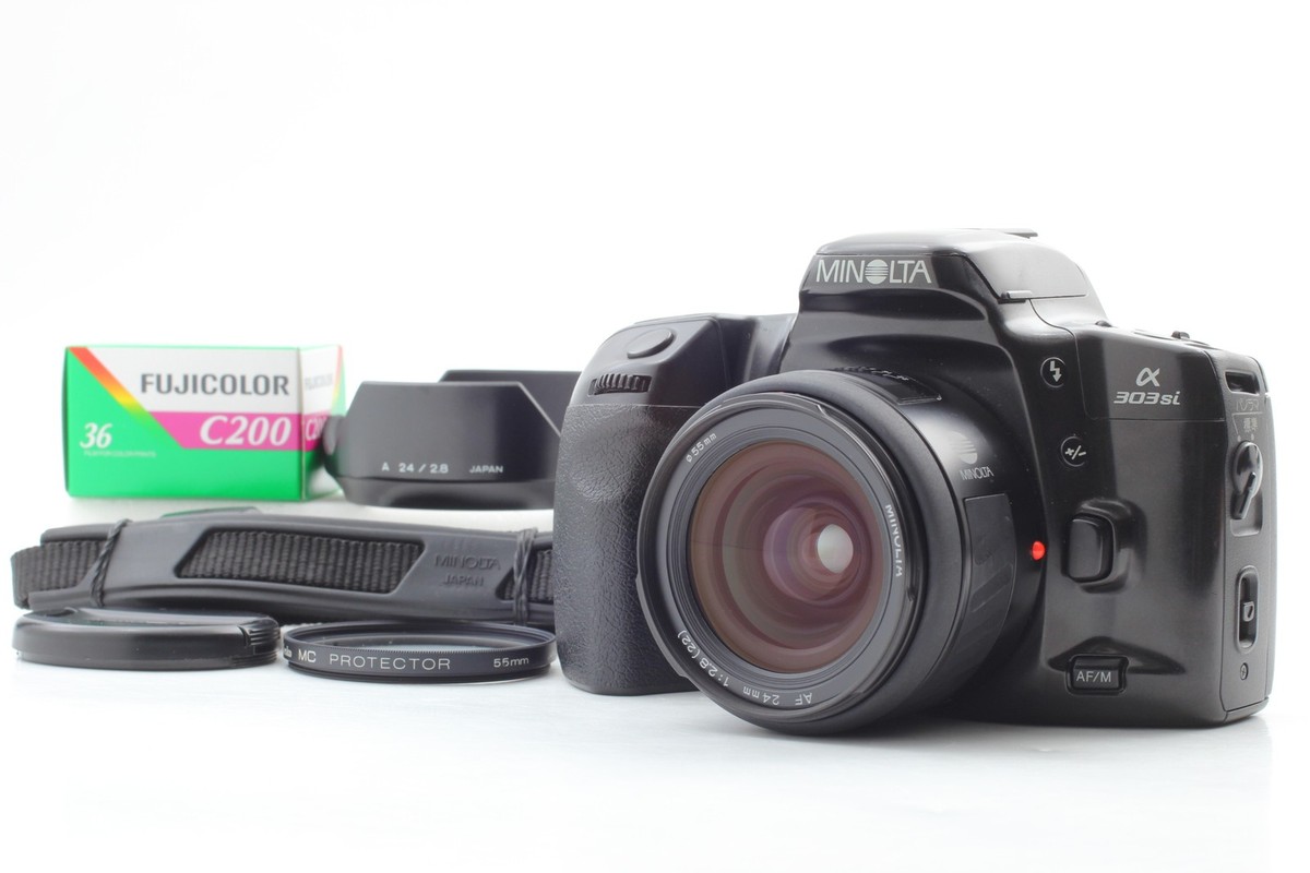 Near MINT] Minolta α 303si W/ minolta AF 24mm F2.8 From JAPAN | eBay