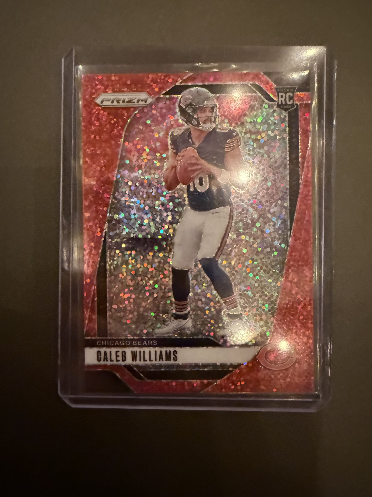 2024 Panini Prizm - Rookies Caleb Williams #301 Red Sparkle Prizm (RC)