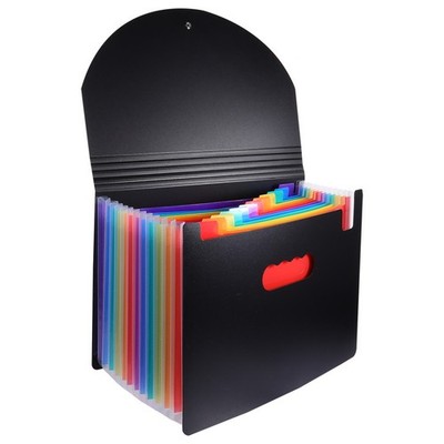 1PC 12-Layer-Dateiordner Praktische Papierordnerdatei Speichertasche