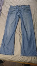 Levi’s 569 Loose Straight Jeans Blue W34 L30 9.5 Hem Vintage Fit