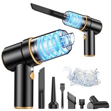 9000PA Handheld Car Vacuum Cleaner with Air Duster, Rechargeable, LED Light