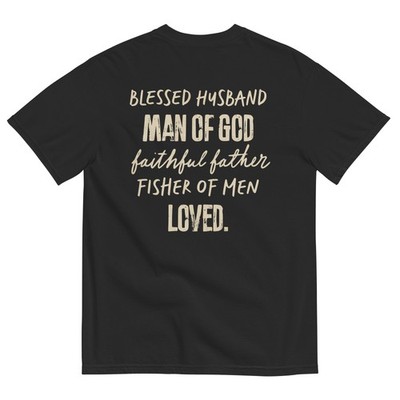 Christian T Shirt Man of God Faithful Father Blessed Husband Faith Tee