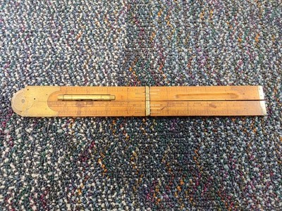 Rare Original Cond. JOHN RABONE & SONS boxwood Ruler Level made in Birm. England