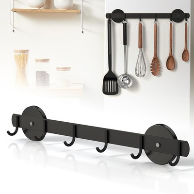 Magnetic Utensil Holder For Fridge, Heavy Duty Magnetic Coat Rack For Metal D...