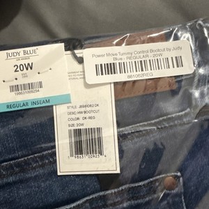 Judy Blue High Waist Tummy Control 881062 Regular Bootcut Denim Jeans 20w