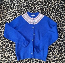 Vintage Handknit wool cardigan sweater