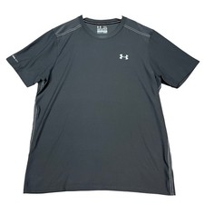 Under Armour T-Shirt Mens 2XL Gray Short Sleeve Athletic Top Coldblack HeatGear