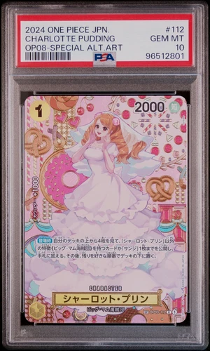 [PSA 10] Charlotte Pudding SP OP03-112 OP08 Two Legends Japanese One Piece 2024
