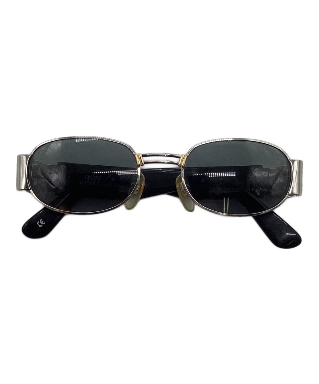 GIANNI VERSACE Men's Medusa Temple Sunglasses MOD S70 Black Used - Frame 13cm