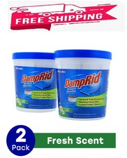 Damprid Fresh Scent 10.5 Oz. Tubs - Refillable Moisture Absorber - 2 Pack