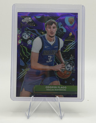 Topps Cosmic Chrome Cooper Flagg Mavericks Purple Nebula #12 RC /150
