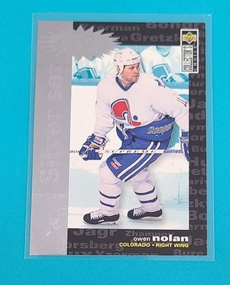 1995-96 Collector's Choice Crash the Game Silver #C12 Owen Nolan HOCKEY Card U8