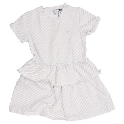 Livly, Kleid, Größe: 86/92, Weiß/Pink, Baumwolle/Elasthan, Streifen #vx3