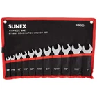 Sunex SAE Stubby Combination Wrench Set, 3/4"-1", 11pc